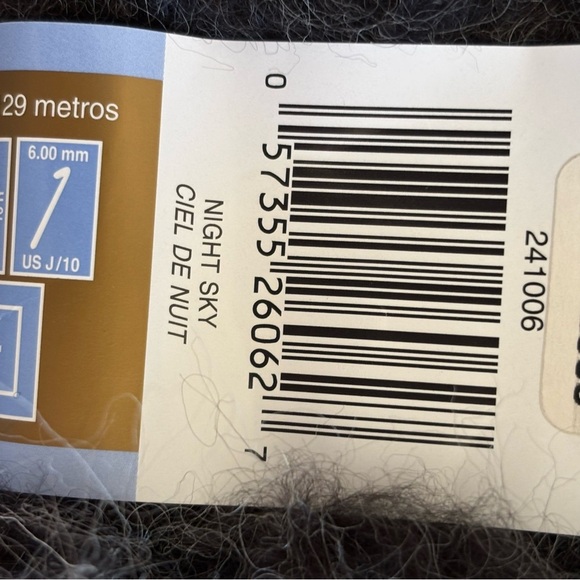 Patons Hometown Divine NWT super bulky deep grey acrylic mohair bundle lot 3 - Picture 5 of 10